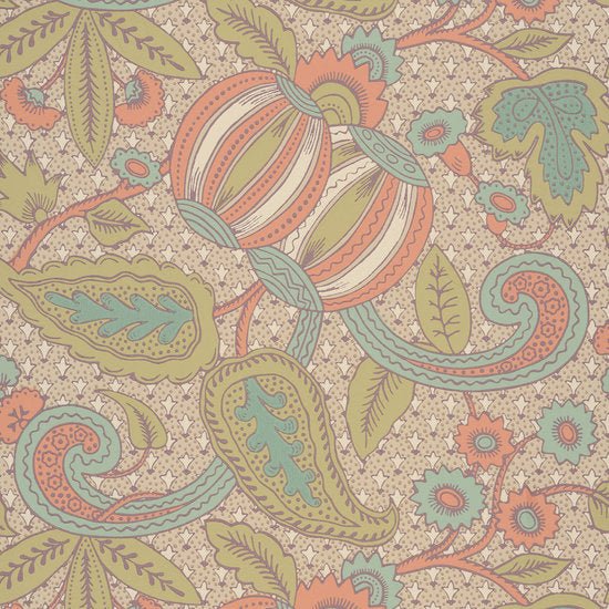 Little Greene Pomegranate Behang 0245POBAZAA - LAB COLOUR THE WORLD