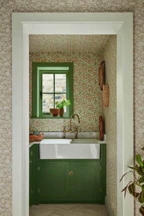 Little Greene Spring Flowers Behang 0267SPGARDE - LAB COLOUR THE WORLD
