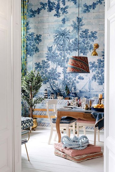 Mind The Gap Azure Behang WP20560 - LAB COLOUR THE WORLD