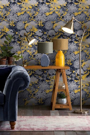 Mind The Gap Chrysanthemums Behang WP20022 - LAB COLOUR THE WORLD