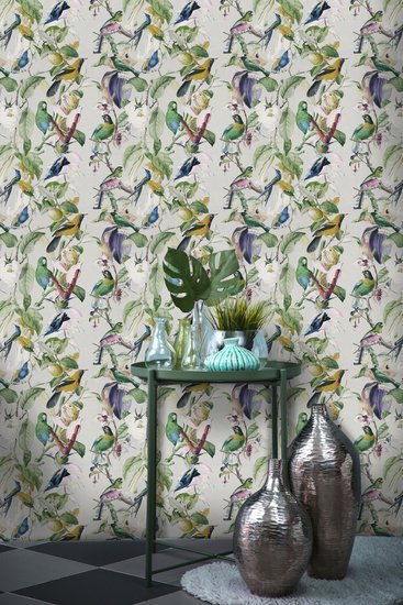 Mind The Gap Tropical Birds Behang WP20172 - LAB COLOUR THE WORLD