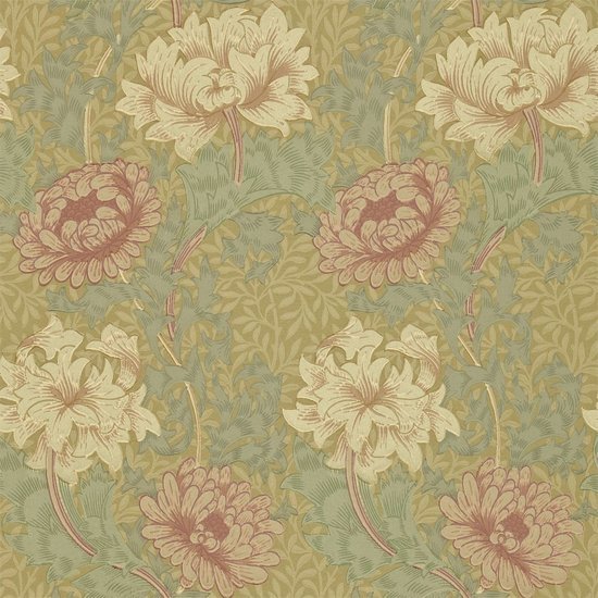 Morris & Co. Chrysanthemum Behang 216860 - LAB COLOUR THE WORLD
