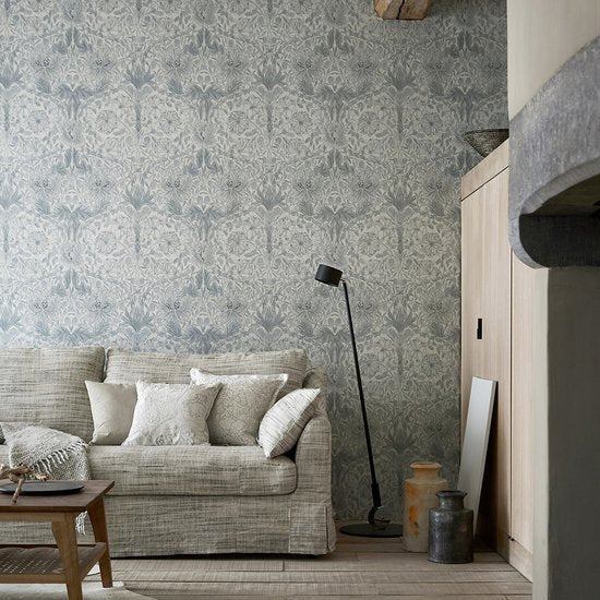 Morris & Co. Pure Honeysuckle & Tulip Behang 216525 - LAB COLOUR THE WORLD