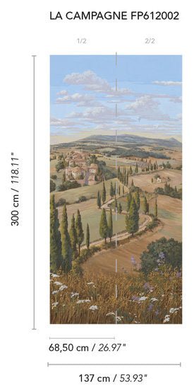 Pierre Frey Voyage en Toscane La Campagne Behangpaneel FP612002 - LAB COLOUR THE WORLD