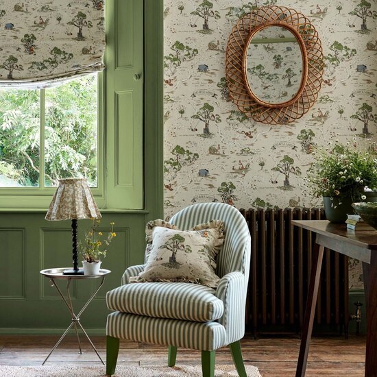 Sanderson Disney Home Hunderd Acre Wood Behang 217291 - LAB COLOUR THE WORLD