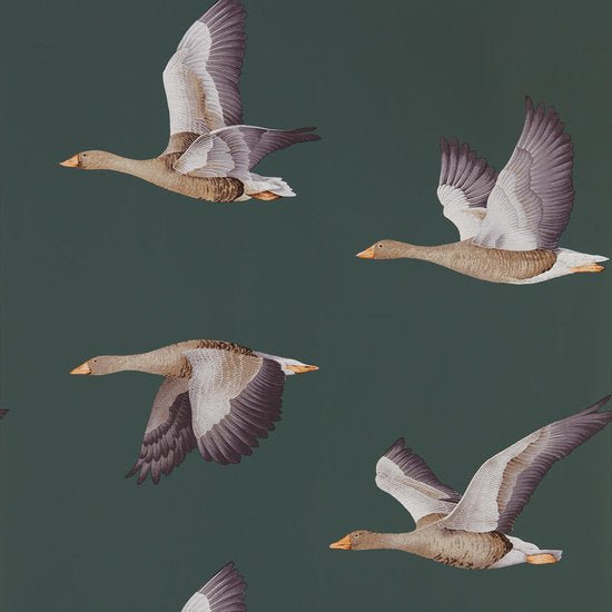 Sanderson Elysian Geese Behang 216608 - LAB COLOUR THE WORLD