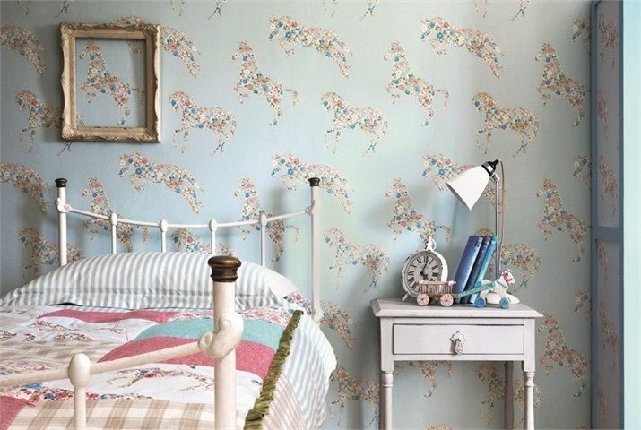 Sanderson Pretty Ponies Behang DLIT214035 - LAB COLOUR THE WORLD