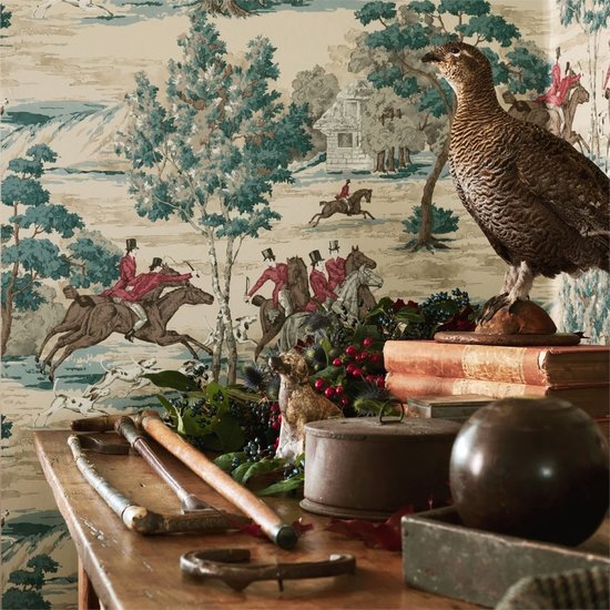 Sanderson Tally Ho Behang 214597 - LAB COLOUR THE WORLD
