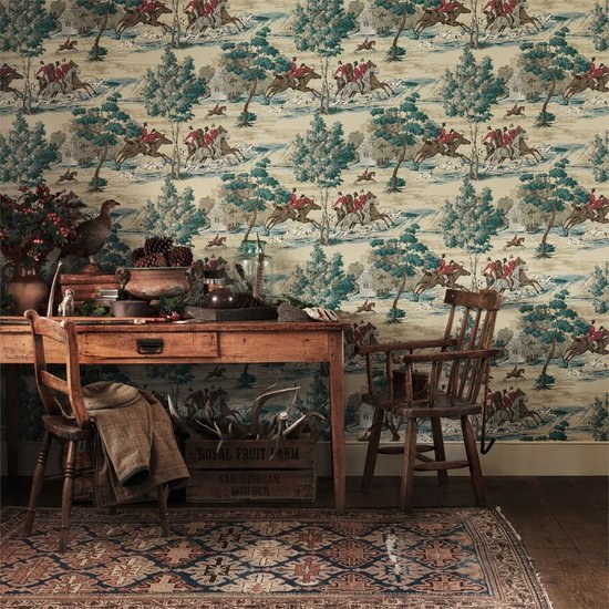 Sanderson Tally Ho Behang 214598 - LAB COLOUR THE WORLD