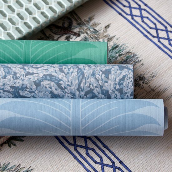 Zoffany Marsden's Palm Damask Behang 313023 - LAB COLOUR THE WORLD