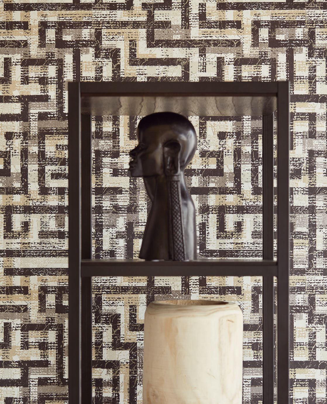 EIJFFINGER Siroc 376011 - Afbeelding 2 - Zwart / Grijs, Stoer, Industrieel, Grafisch