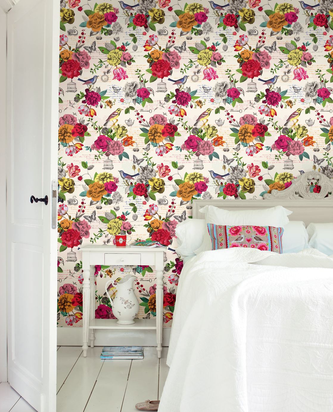 EIJFFINGER Pip Studio III 341092 - Afbeelding 2 - Multi, Romantisch, Kinderkamer, Pip Studio, Vogels, Bloemen