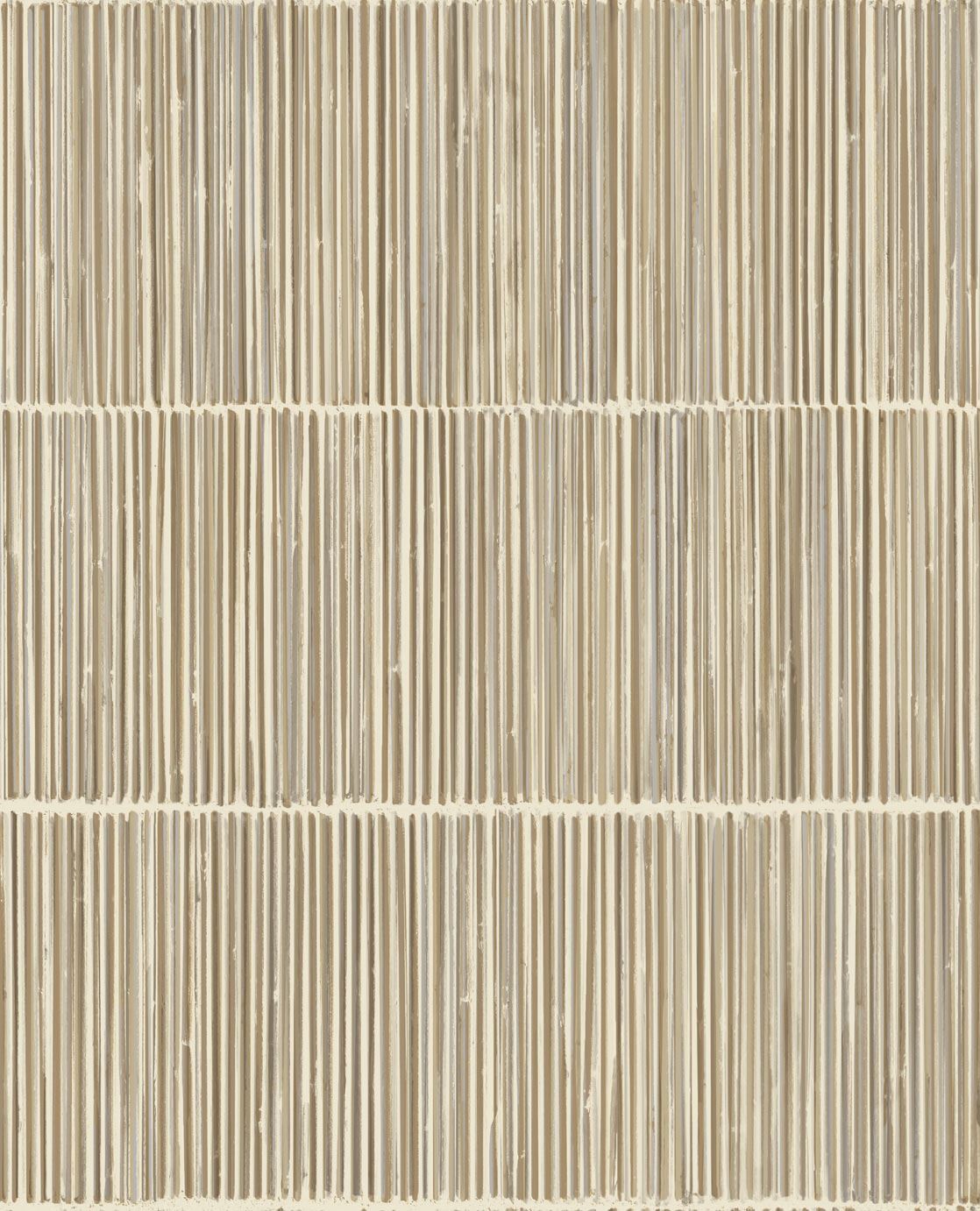 EIJFFINGER Terra 391513 - Afbeelding 1 - Naturel, Wit, Etnisch, Basic, Stoer, Industrieel, Strepen, Natuurlijk, Structuren