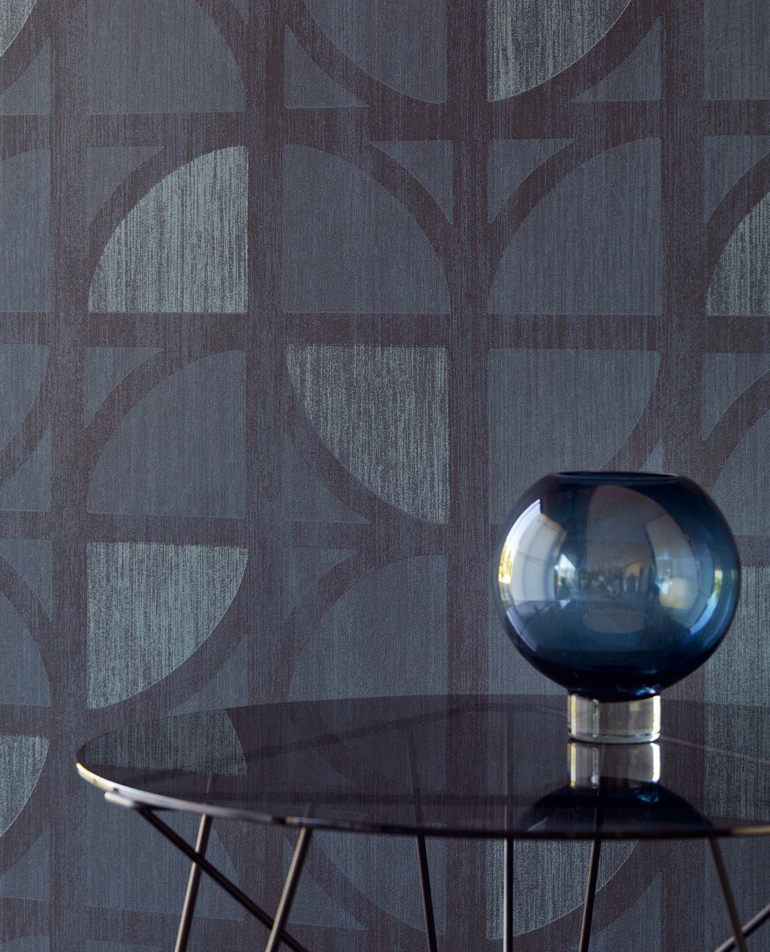 EIJFFINGER Bold 395813 - Afbeelding 3 - Blauw, Groen, Retro, Vintage, Stoer, Industrieel, Chic, Glamour, Geometrisch