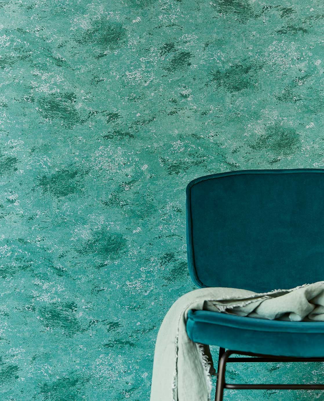 Eijffinger WATERFRONT behang 300854 Groen, Blauw, Zwart / Grijs - afbeelding 2