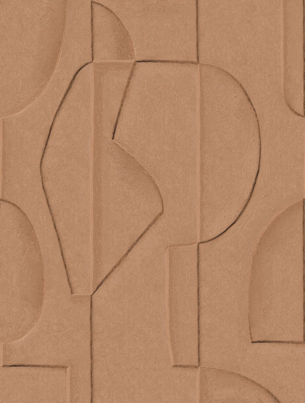 EIJFFINGER Artifact 312482 - Afbeelding 1 - Oranje, Metallic, Retro, Vintage, Basic, Stoer, Industrieel, Geometrisch Beton