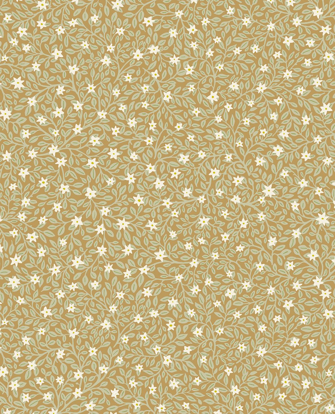 EIJFFINGER Posy 316052 - Afbeelding 1 - Geel, Scandinavisch, Retro, Vintage, Romantisch