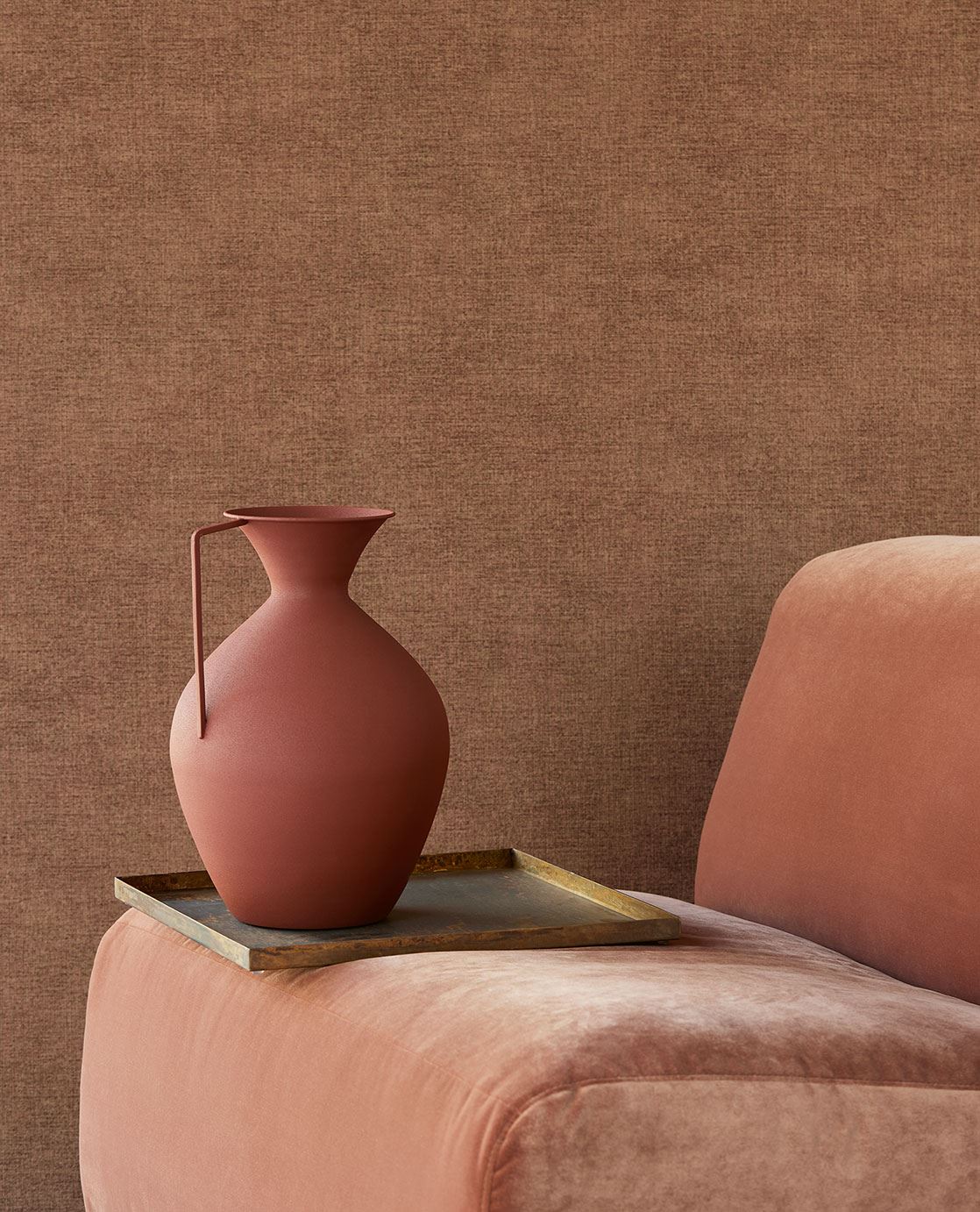 EIJFFINGER Unify 333272 - Afbeelding 3 - Naturel, Oranje, Retro, Vintage, Basic, Stoer, Industrieel, Effen, Uni, Structuren