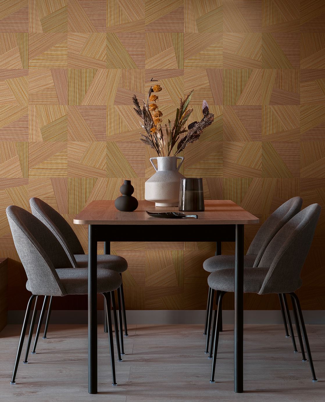 Eijffinger COZUMEL behang 50523 Oranje, Rood, Goud, Metallic - afbeelding 2