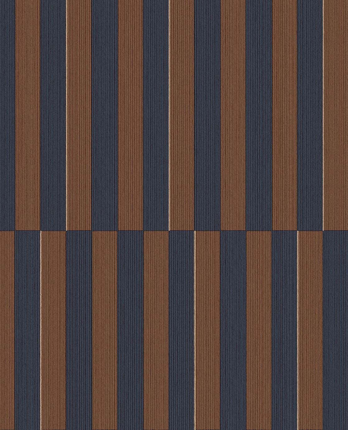 Eijffinger REVIVE behang 333622 Naturel, Blauw, Zwart / Grijs, Goud, Oranje, Rood - afbeelding 5