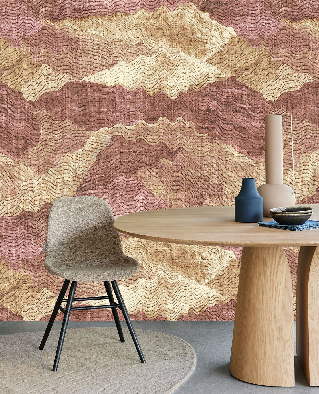 Eijffinger FESTIVAL behang 333563 Rood, Goud, Oranje, Naturel - afbeelding 2