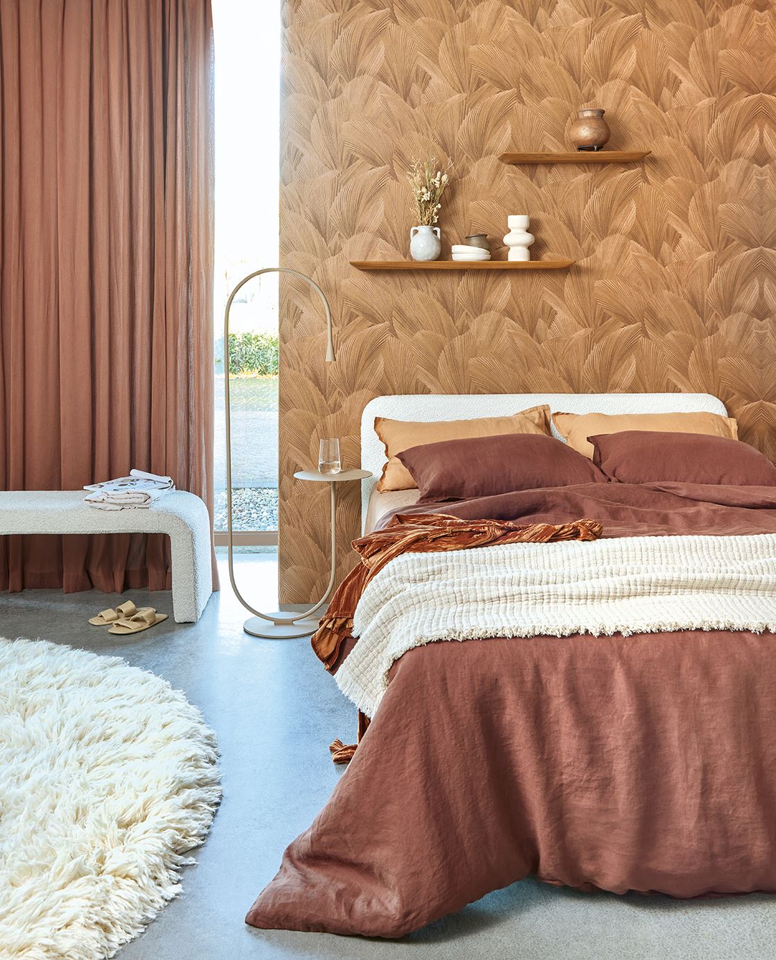 Eijffinger GILDED behang 340123 Oranje, Metallic, Rood, Naturel, Zwart / Grijs, Wit - afbeelding 2