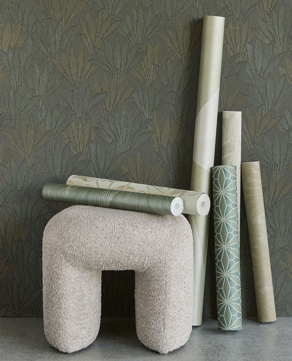 Eijffinger GILDED behang 340125 Blauw, Groen, Zwart / Grijs, Goud, Wit, Naturel - afbeelding 2