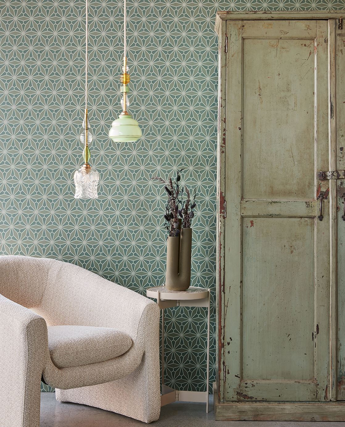 Eijffinger GILDED behang 340145 Groen, Zwart / Grijs, Goud, Naturel - afbeelding 2