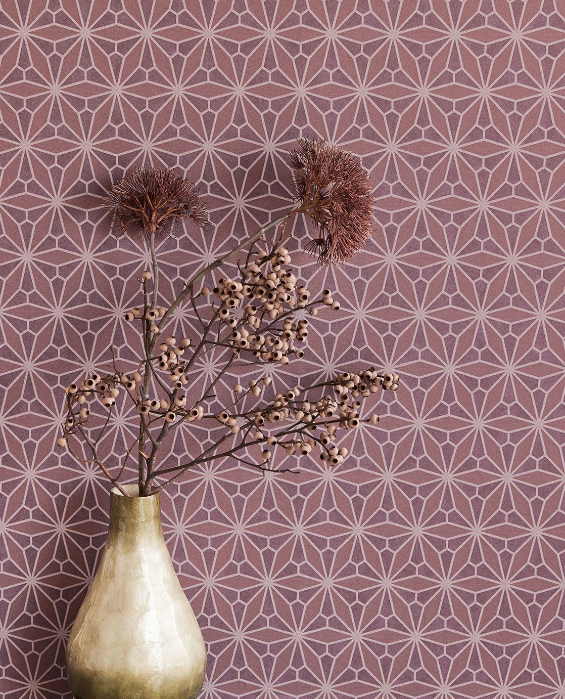 Eijffinger GILDED behang 340146 Rood, Zwart / Grijs, Goud, Naturel - afbeelding 2