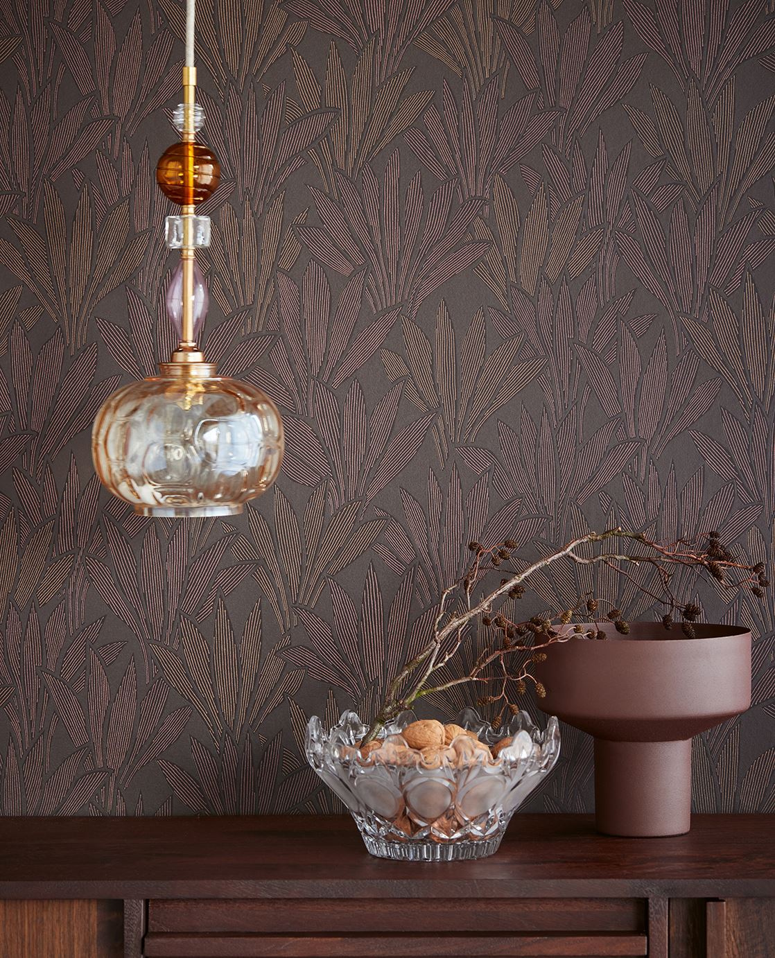Eijffinger GILDED behang 340155 Naturel, Rood, Zwart / Grijs, Goud, Wit, Oranje, Metallic - afbeelding 2