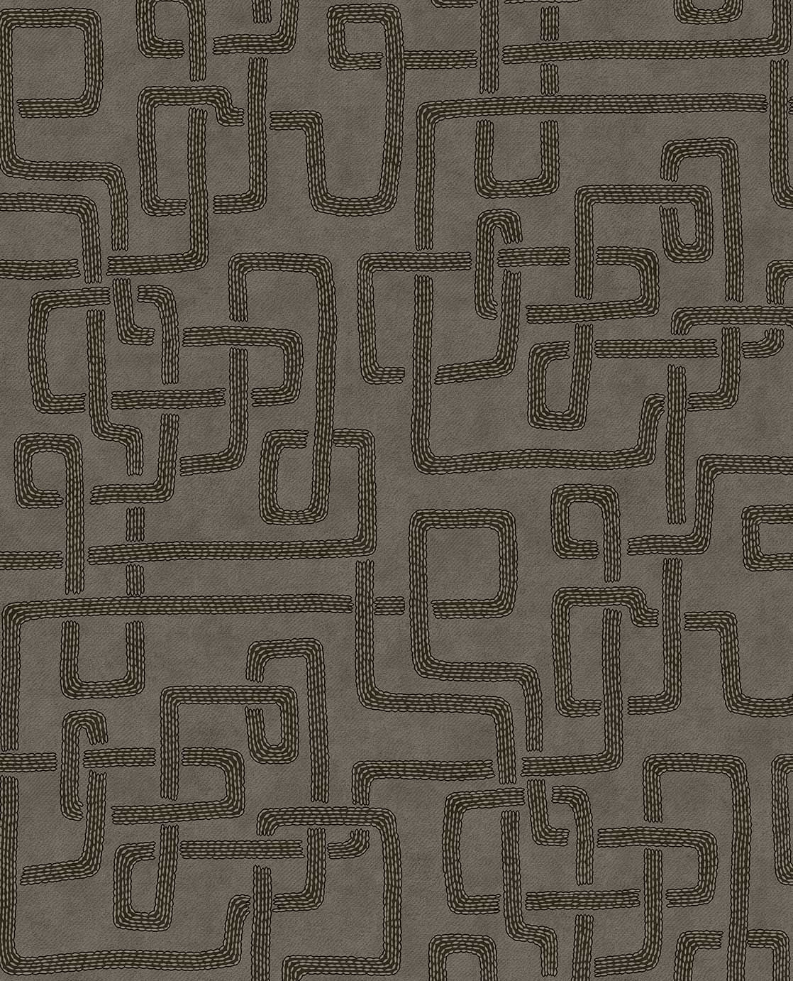 Eijffinger SOLANGE behang 340233 Naturel, Zwart / Grijs - afbeelding 4