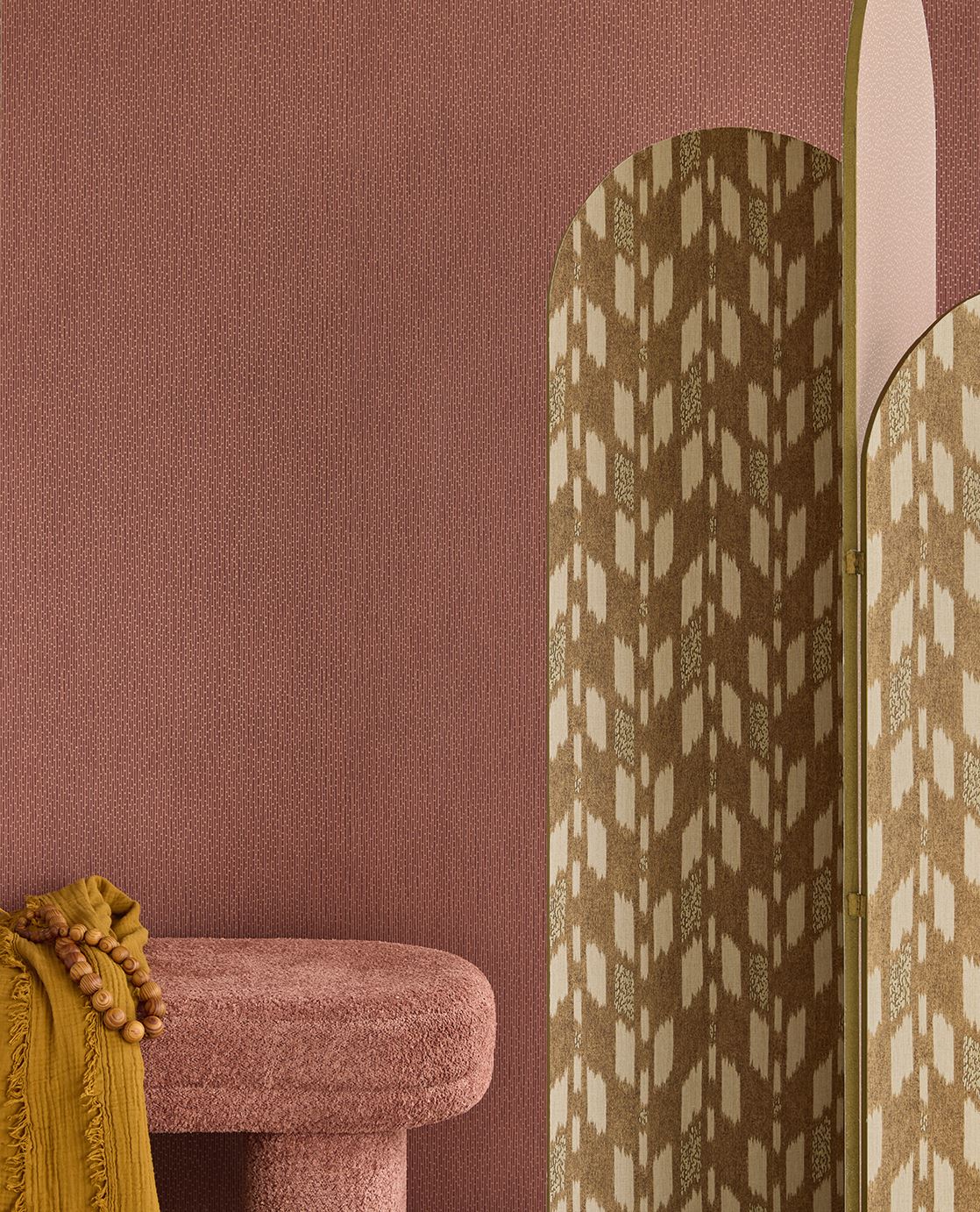 Eijffinger SOLANGE behang 340223 Rood, Oranje, Goud - afbeelding 2