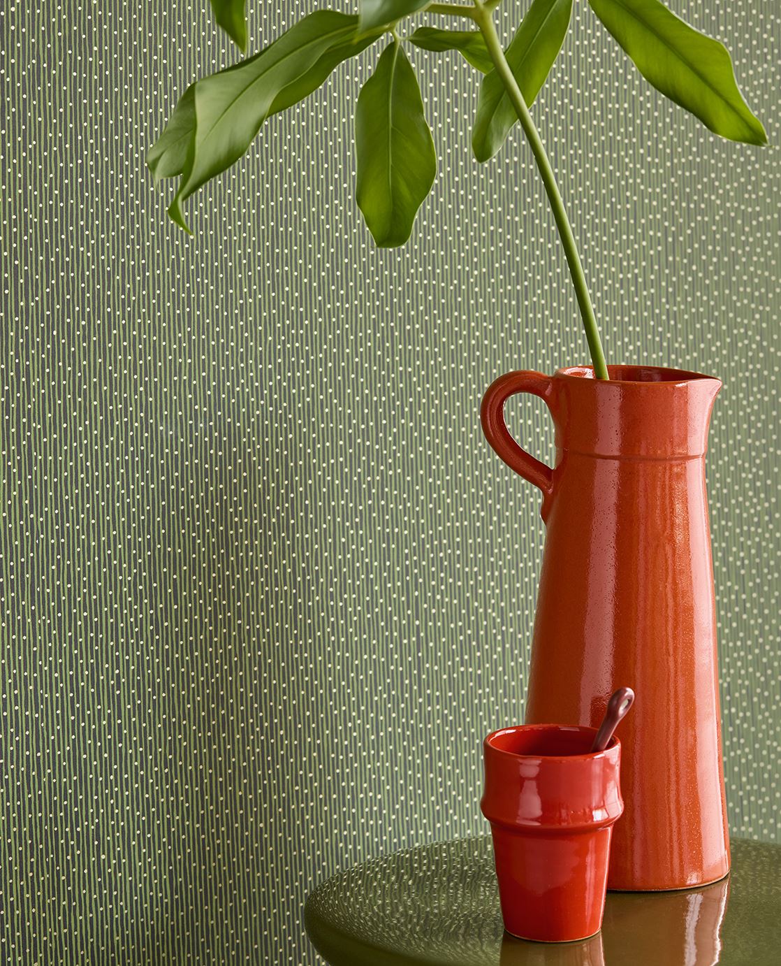 Eijffinger SOLANGE behang 340225 Groen, Zwart / Grijs, Goud - afbeelding 2