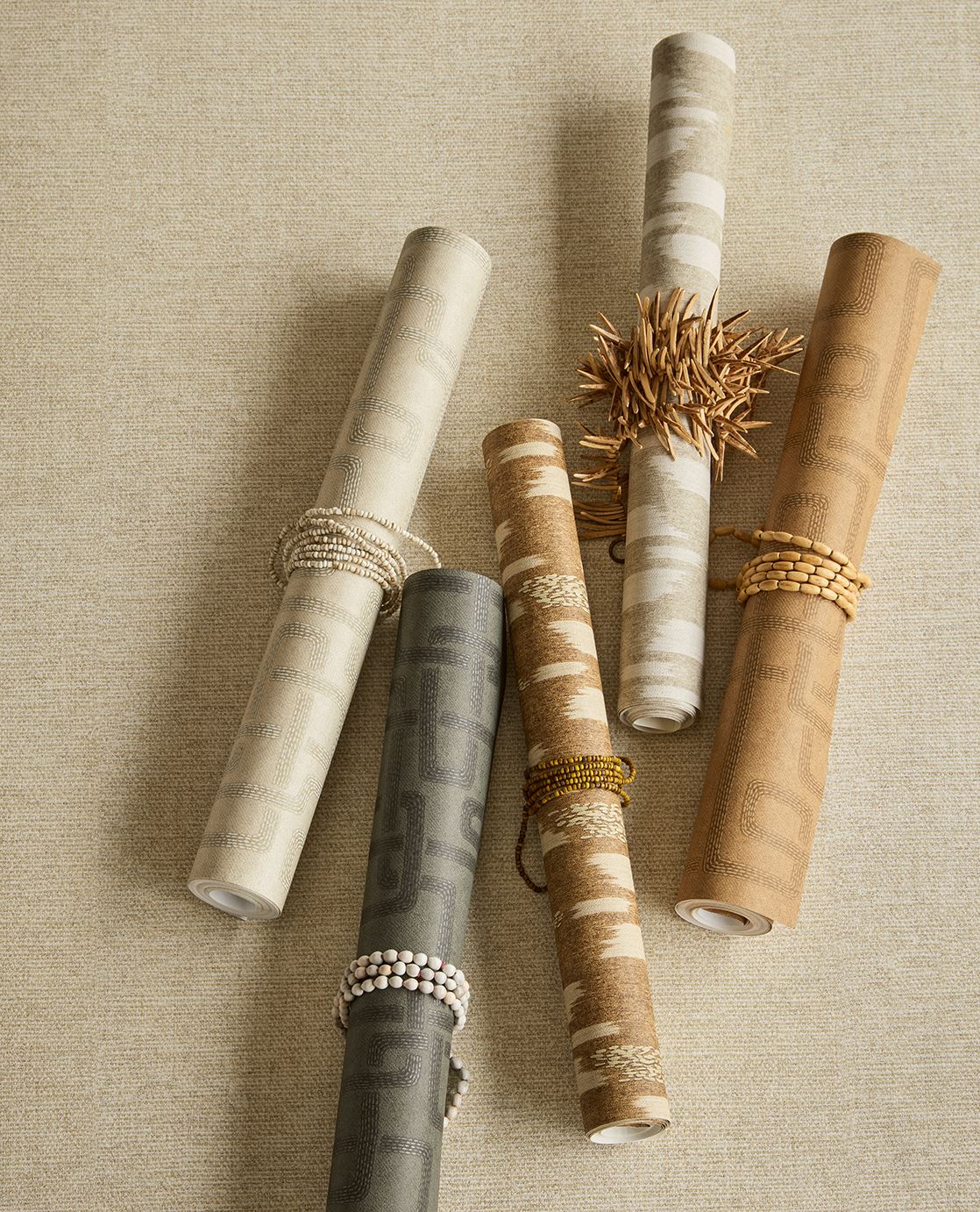 Eijffinger SOLANGE behang 340233 Naturel, Zwart / Grijs - afbeelding 3