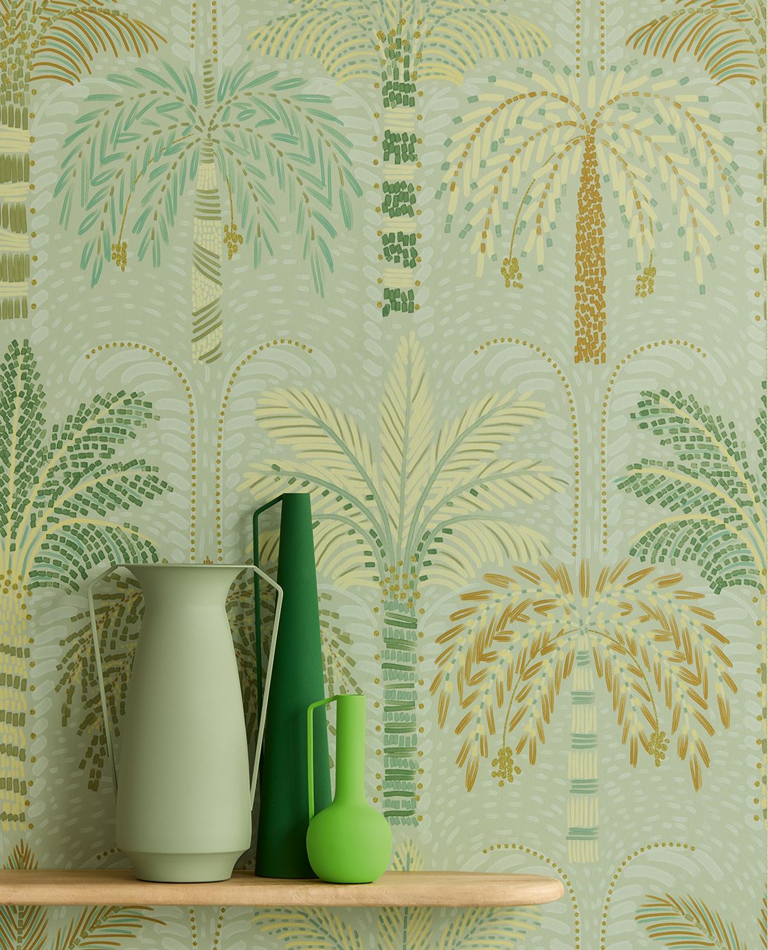 Eijffinger SOLANGE behang 340293 Groen, Naturel, Wit, Geel - afbeelding 2