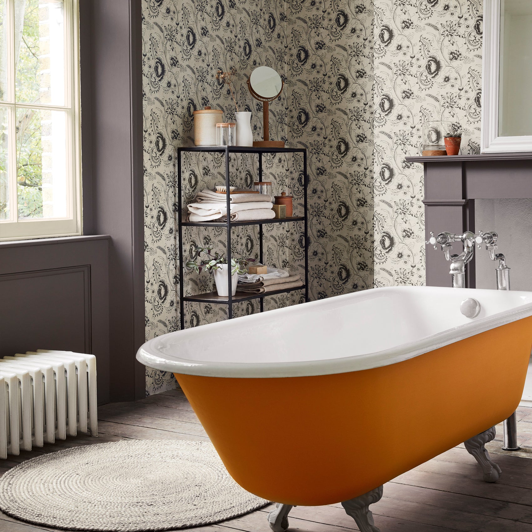 Little Greene Woodblock Mono Behang 0291WOKNIGH - LAB COLOUR THE WORLD