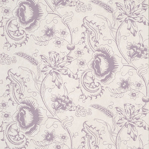 Little Greene Woodblock Mono Behang 0291WOPLUMZ - LAB COLOUR THE WORLD