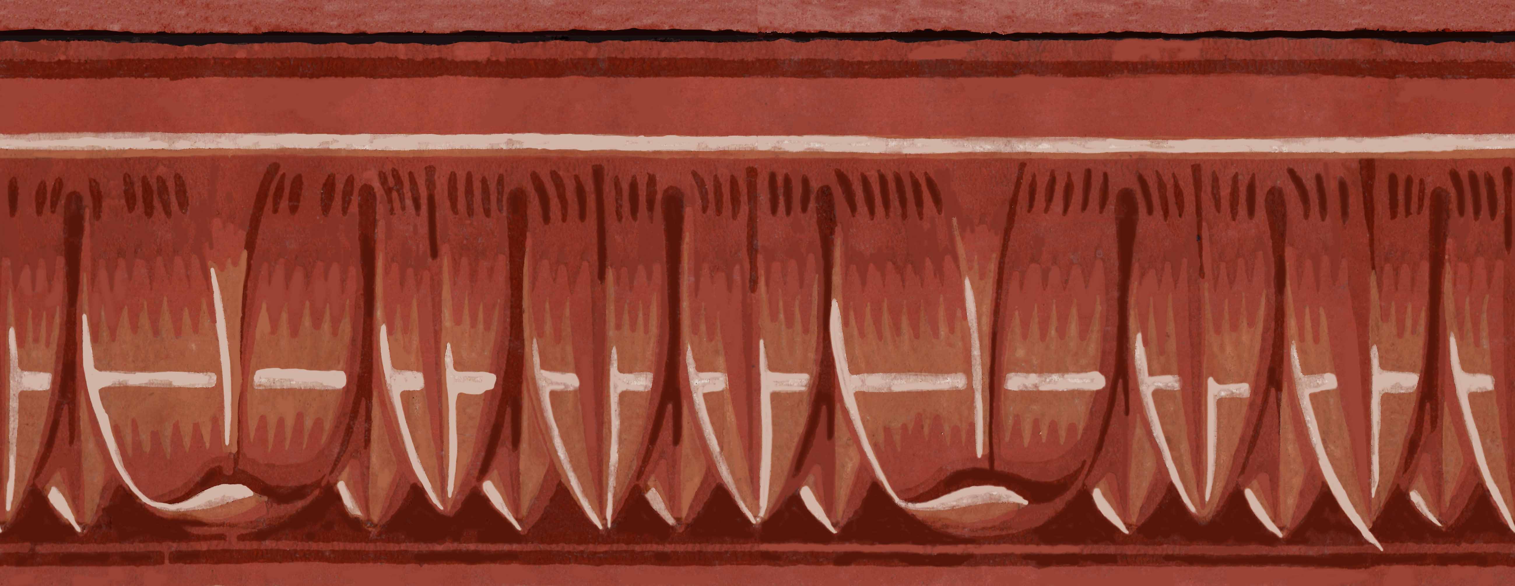 Antoinette Poisson Bordure palmee Fries 108C
