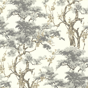 1838 Wallcoverings Harewood Behang 1602-100-04 - Grey