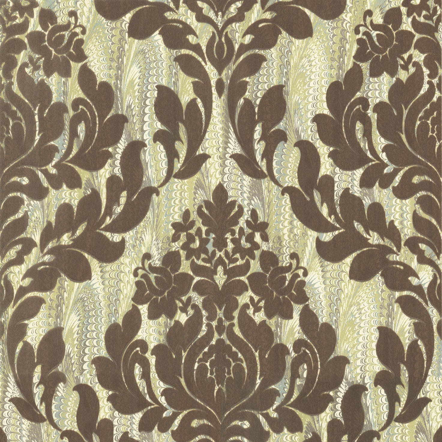 1838 Wallcoverings Faversham Behang 1602-101-05 - Moss Green