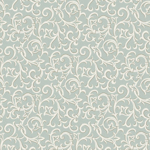 1838 Wallcoverings Brodsworth Behang 1602-103-02 - Seafoam Green