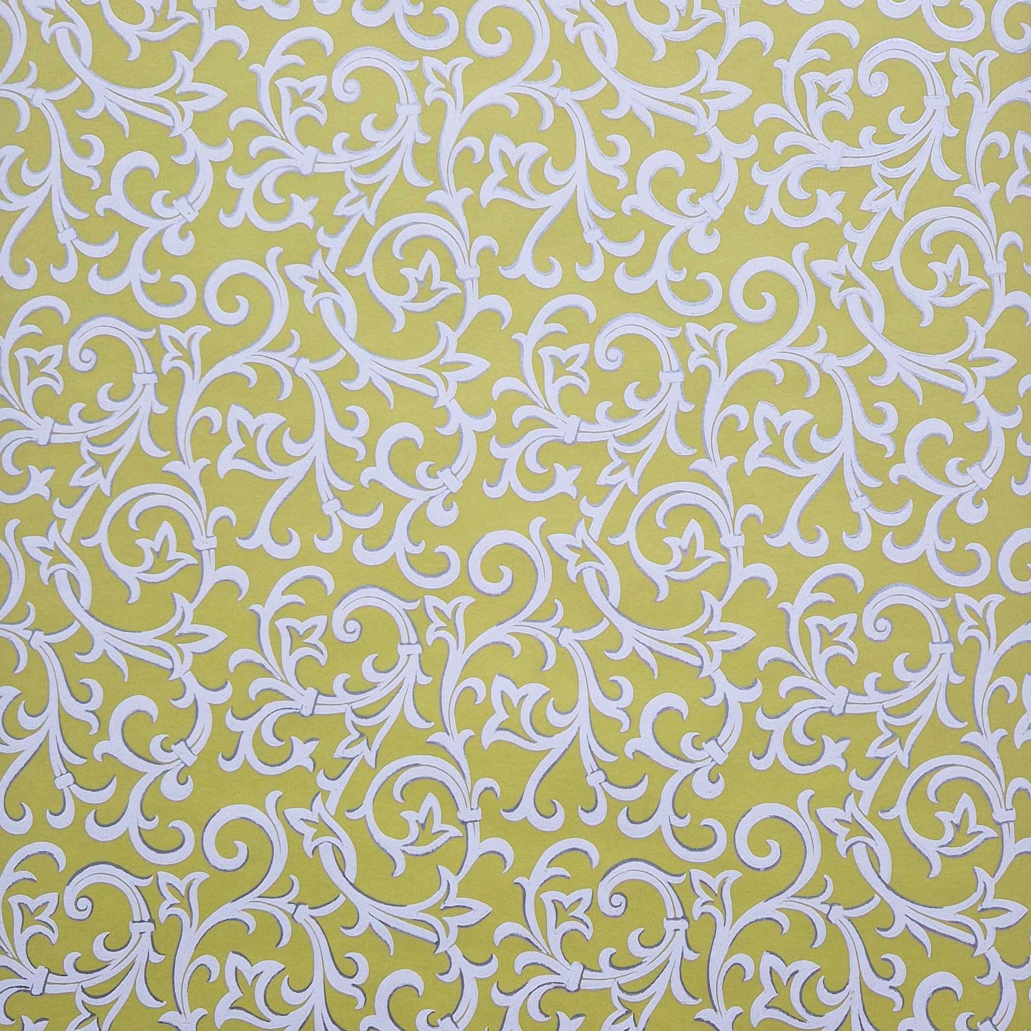 1838 Wallcoverings Brodsworth Behang 1602-103-05 - Lime Green