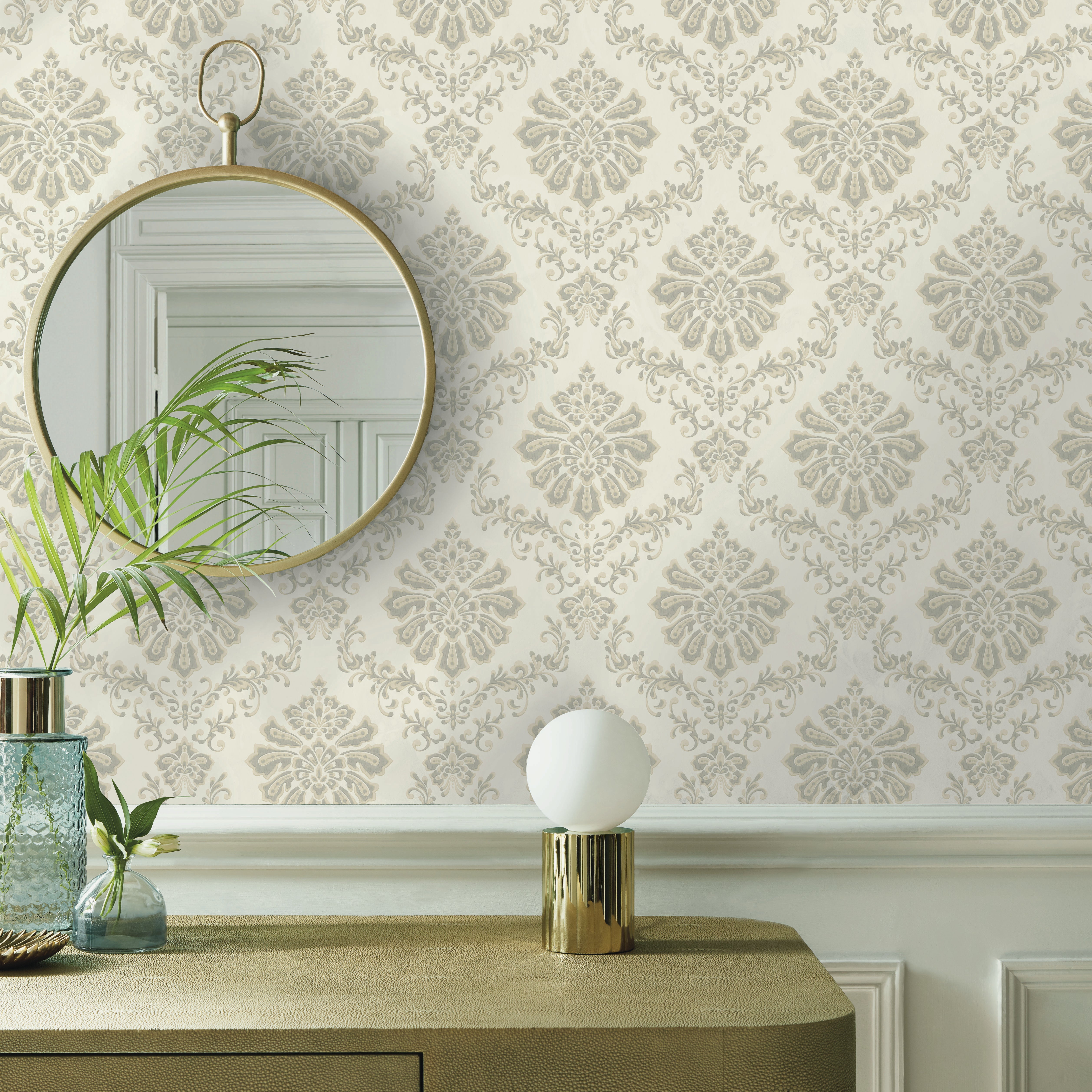 1838 Wallcoverings Broughton Behang 1602-104-04 - Grey