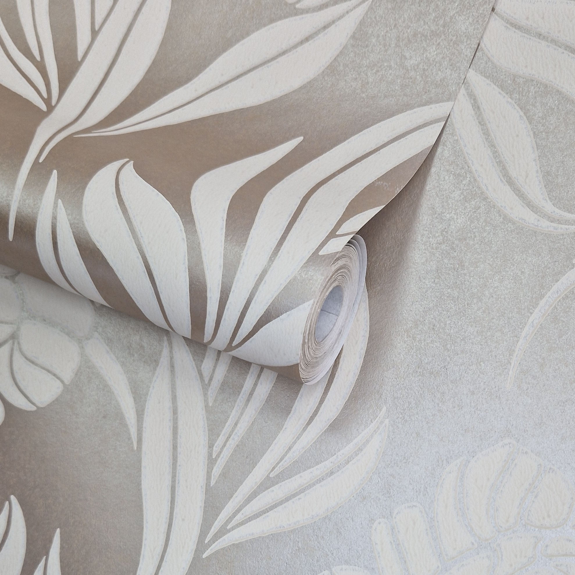 1838 Wallcoverings Chatsworth Behang 1602-106-06 - Taupe Metallic