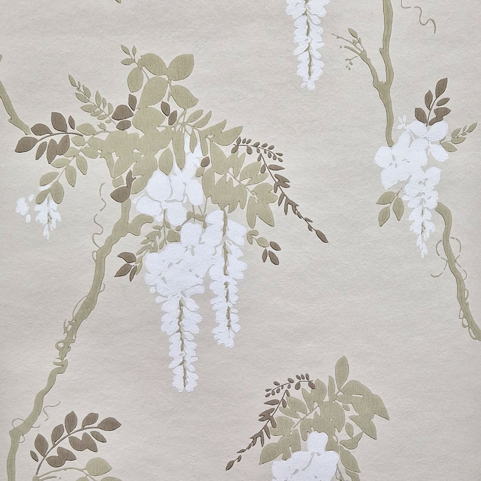 1838 Wallcoverings Leonora Behang 1703-109-01 - Ivory Neutral