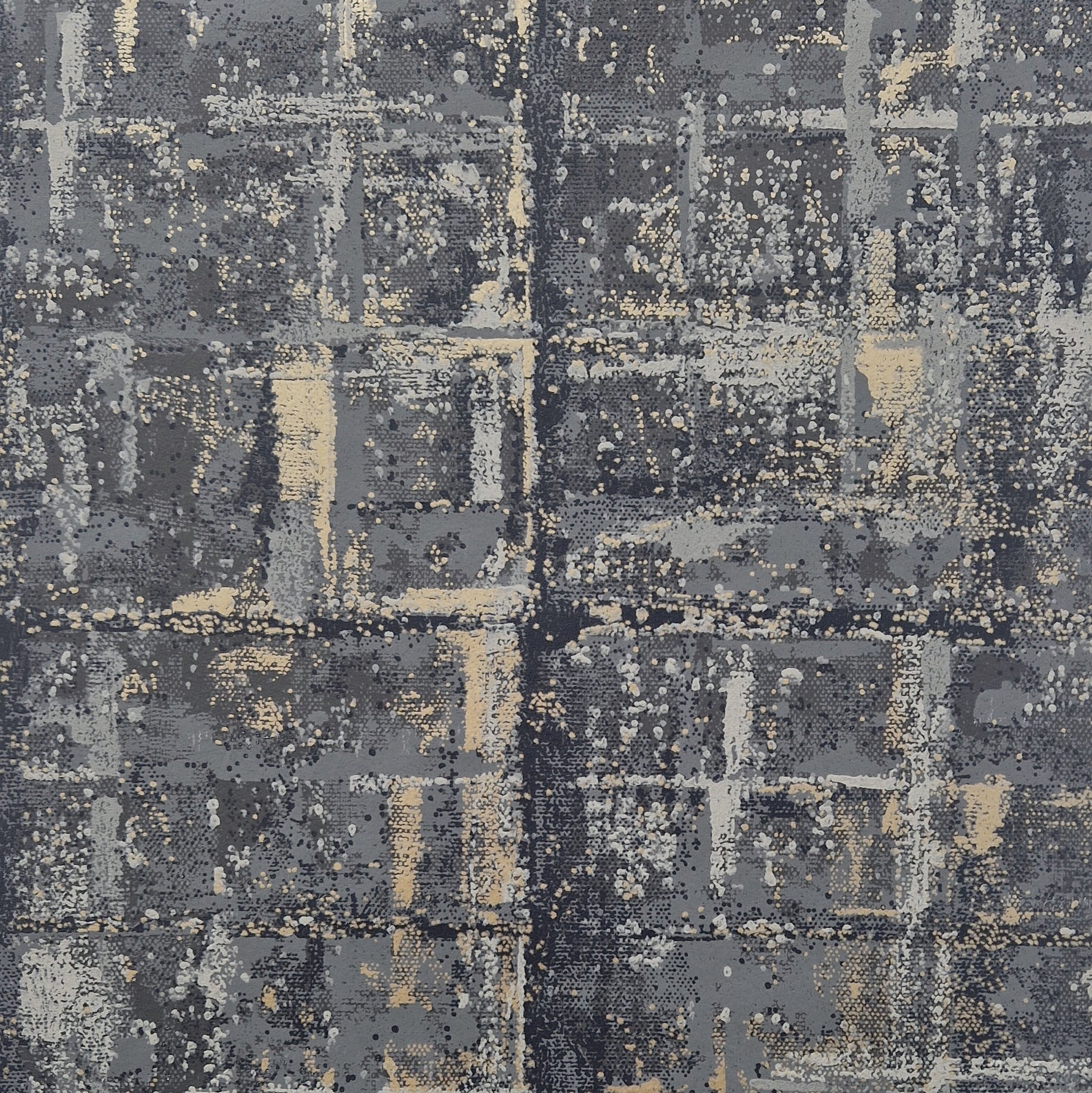 1838 Wallcoverings Patina Behang 1804-120-01 - Jet Black