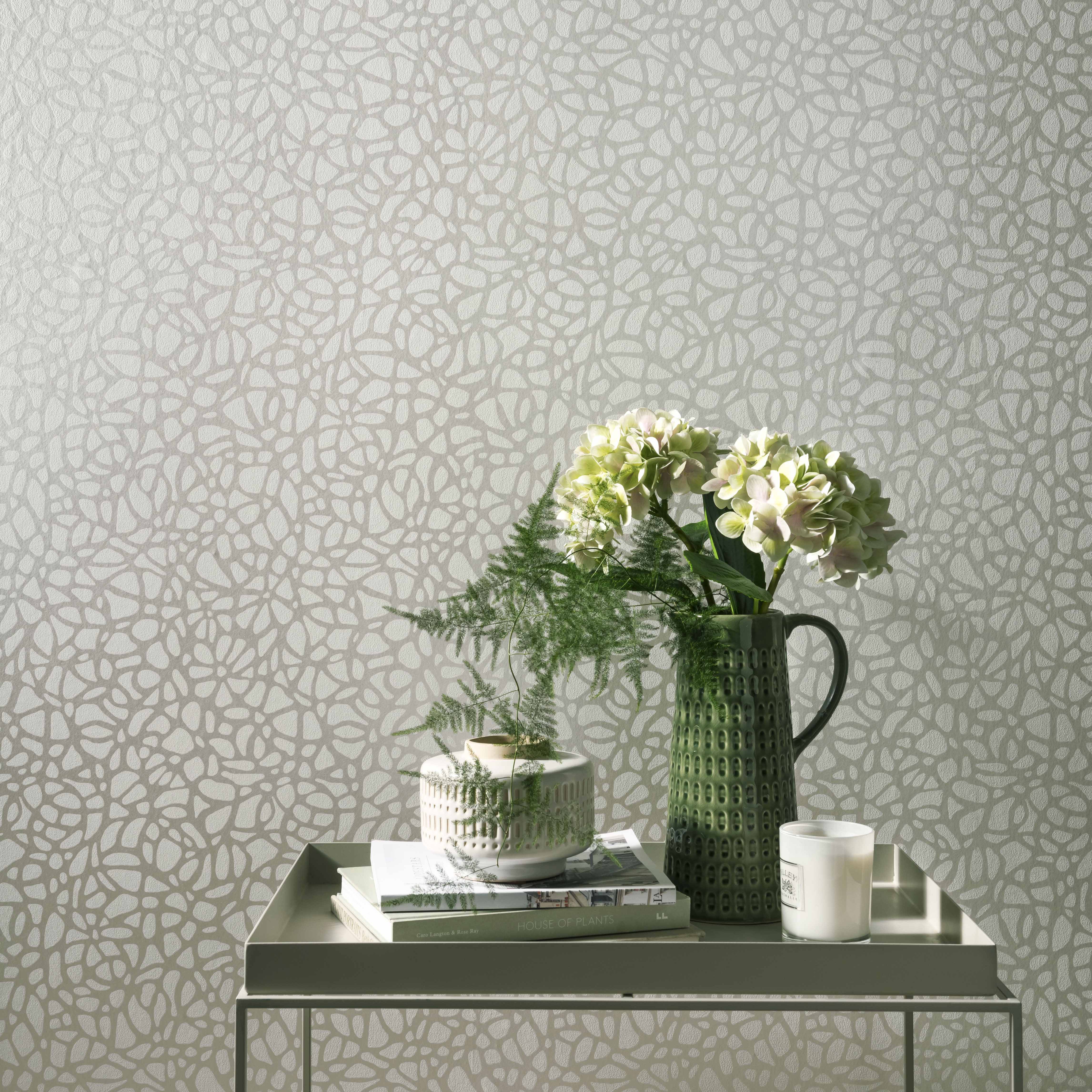 1838 Wallcoverings Pebble Behang 1804-121-05 - Pearl Cream