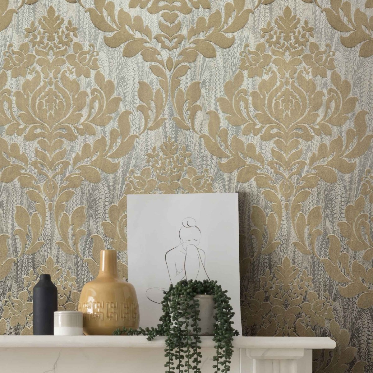 1838 Wallcoverings Avington Faversham Behang 1602-101-01 - LAB COLOUR THE WORLD