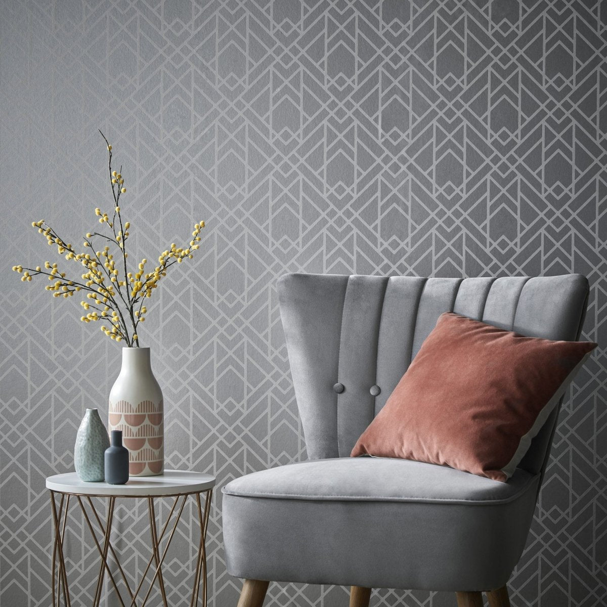 1838 Wallcoverings Elodie Metro Behang 1907-140-05 - LAB COLOUR THE WORLD