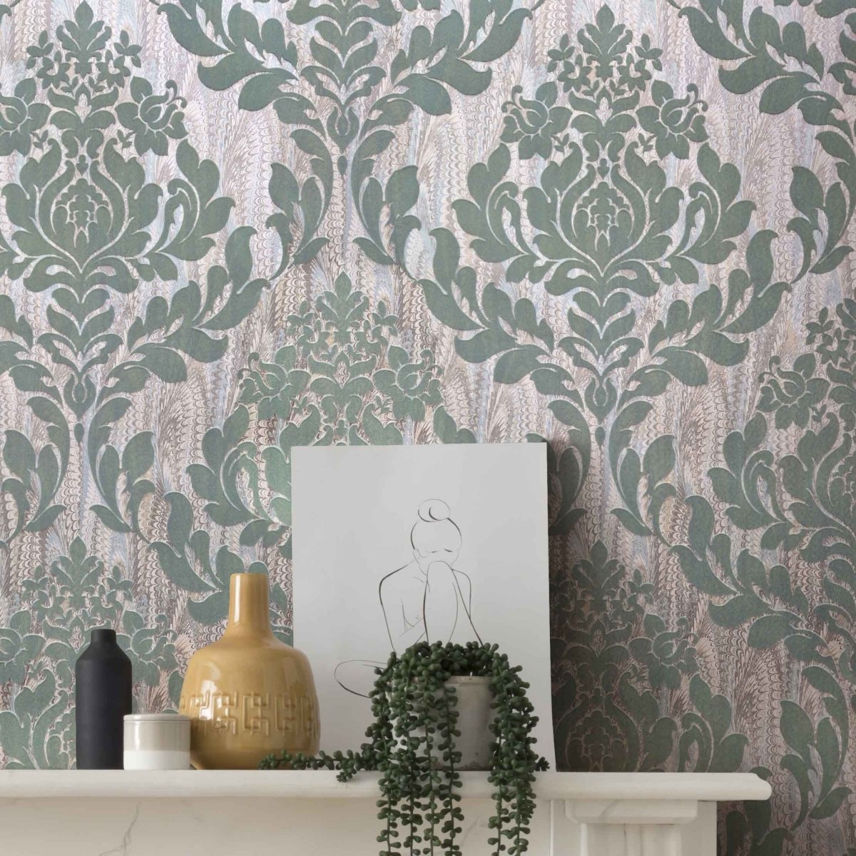 1838 Wallcoverings Faversham Behang 1602-101-02 - LAB COLOUR THE WORLD